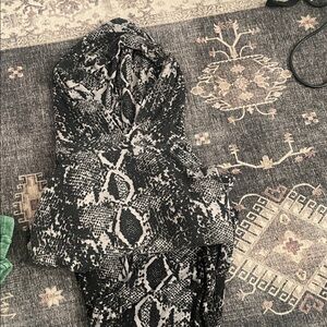 LNA Snakeskin Print Hoodie and joggers